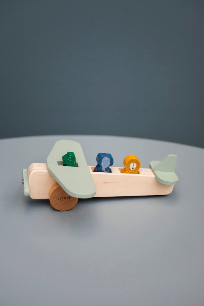 Trixie - Wooden Animal Airplane - All Animals
