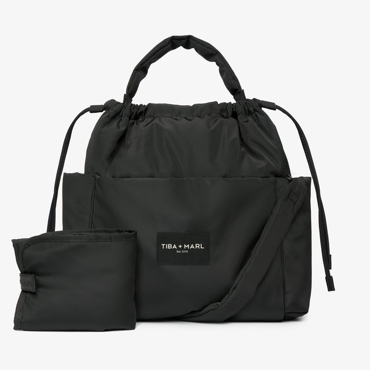 Tiba + Marl - Luna Drawstring Tote - Black