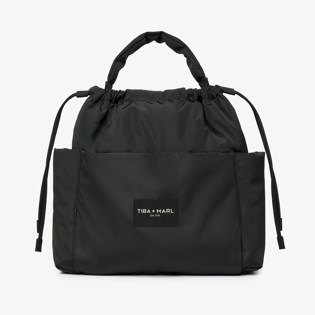 Tiba + Marl - Luna Drawstring Tote - Black