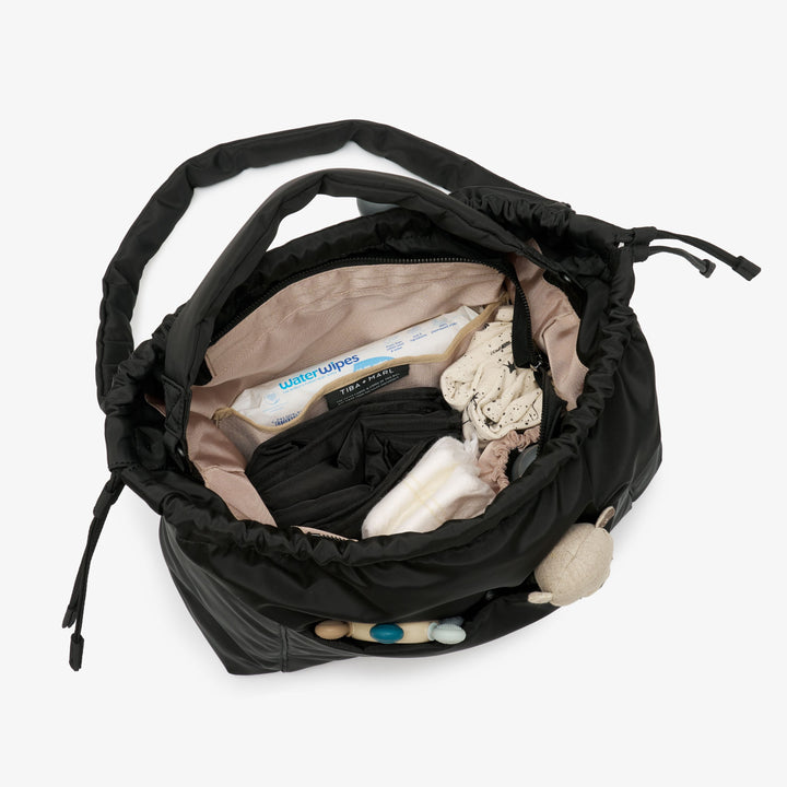 Tiba + Marl - Luna Drawstring Tote - Black