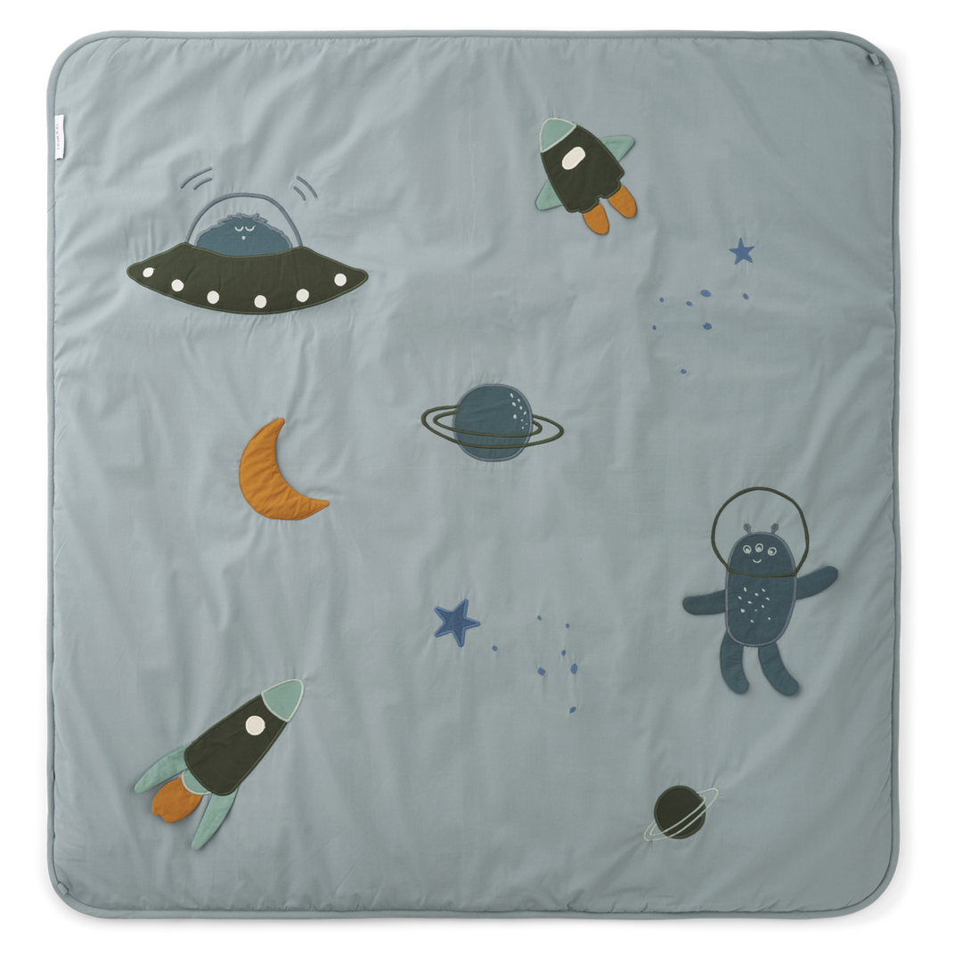 Liewood - Glenn Activity Blanket - Space Blue Multi Mix