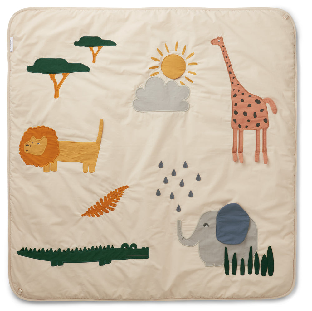 Liewood - Glenn Activity Blanket - Safari Sandy Mix