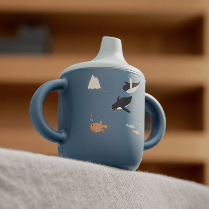 Liewood - Neil Sippy Cup - Arctic Sea / Ocean View