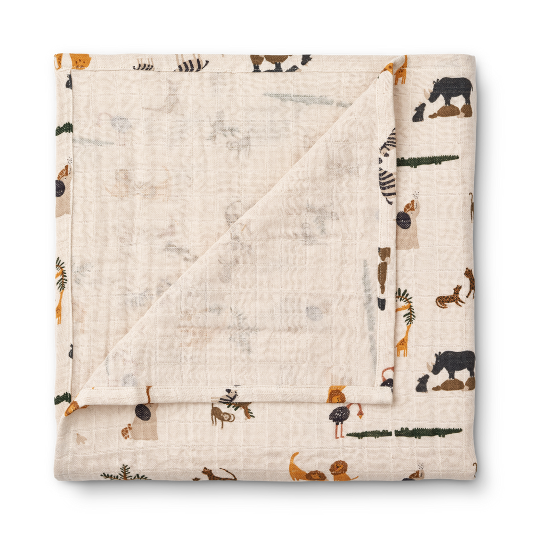 Liewood - Ben Muslin Swaddle - All Together / Sandy