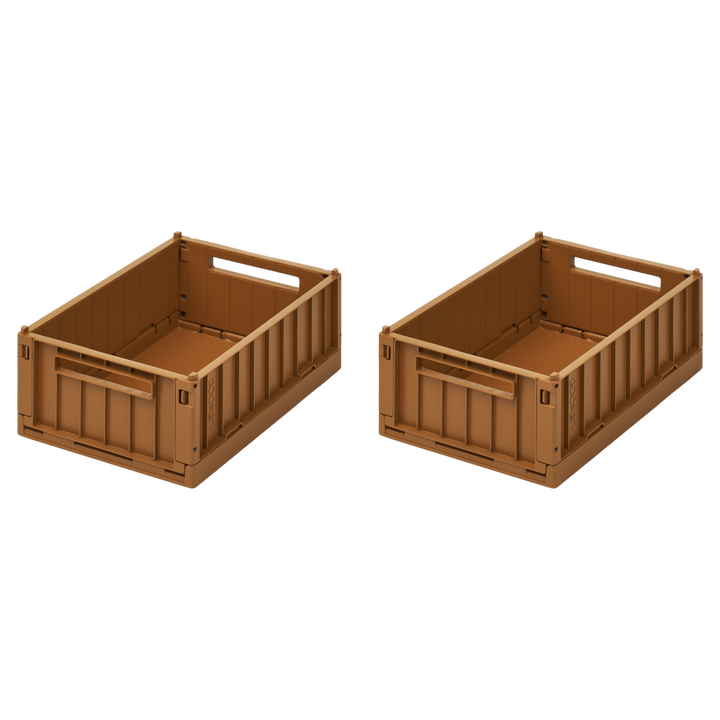 Liewood - Weston Storage Box - Golden Caramel - Small (2 Pack)