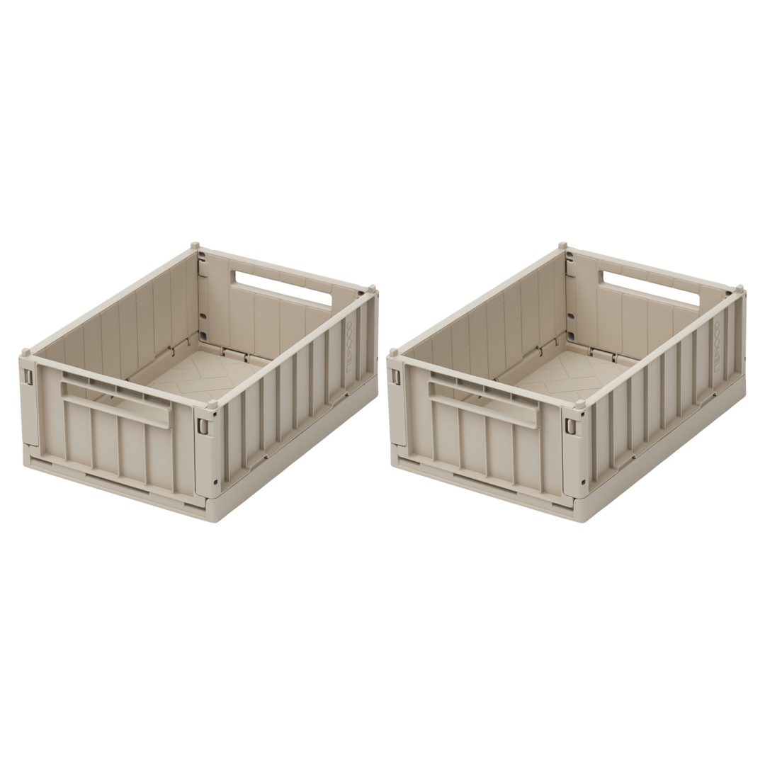 Liewood - Weston Storage Box - Sandy - Small (2 Pack)