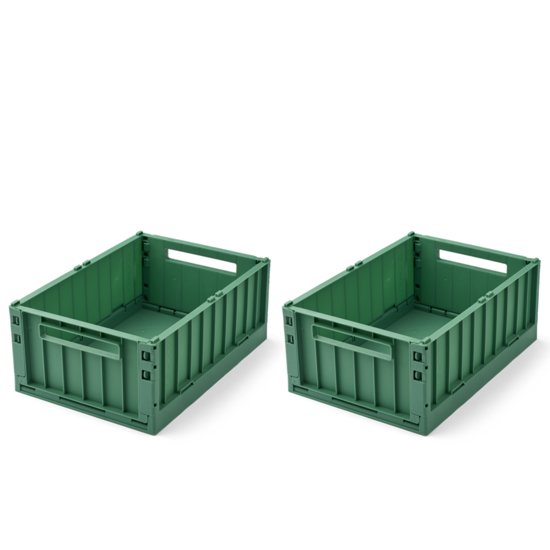 Liewood - Weston Storage Box - Dusty Ivy- Medium (2 Pack)