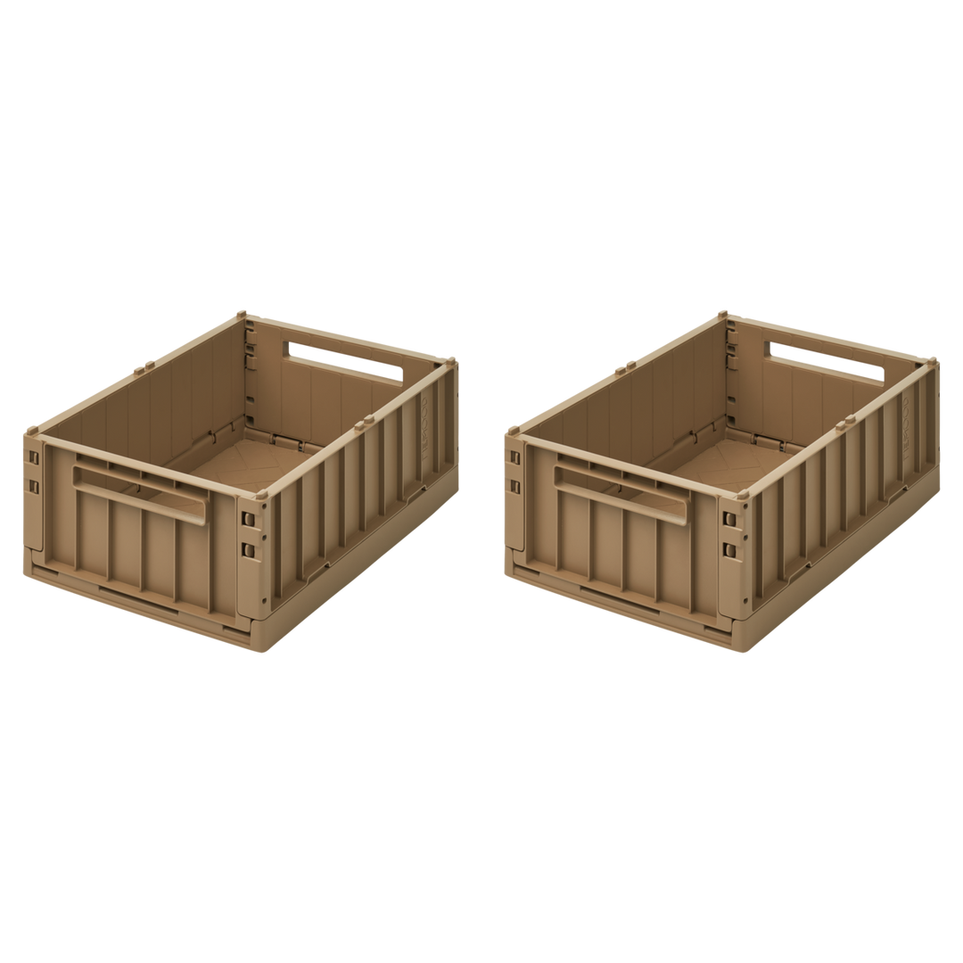 Liewood - Weston Storage Box - Oat - Medium (2 Pack)