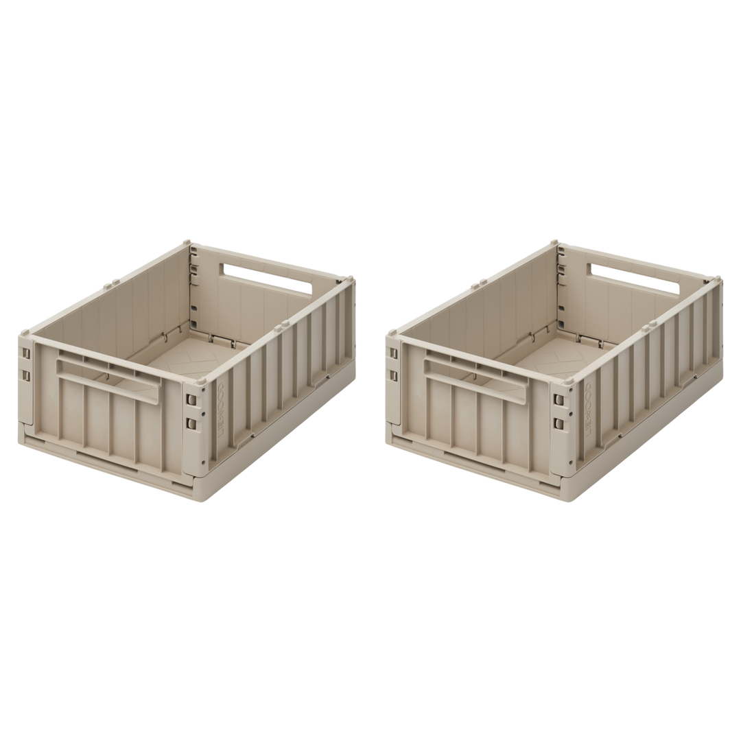 Liewood - Weston Storage Box - Sandy - Medium (2 Pack)