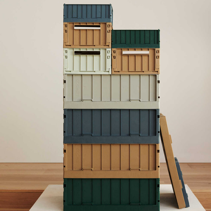 Liewood - Weston Storage Box - Whale Blue - Medium (2 Pack)