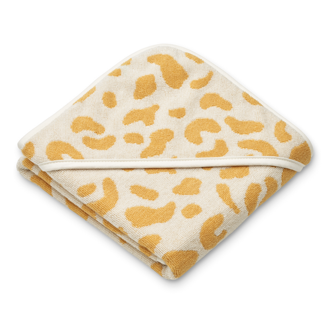 Liewood - Alba Yarn Dyed Hooded Baby Towel - Leo / Jojoba