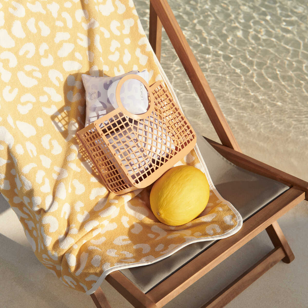 Liewood - Alba Yarn Dyed Hooded Baby Towel - Leo / Jojoba - Mabel & Fox