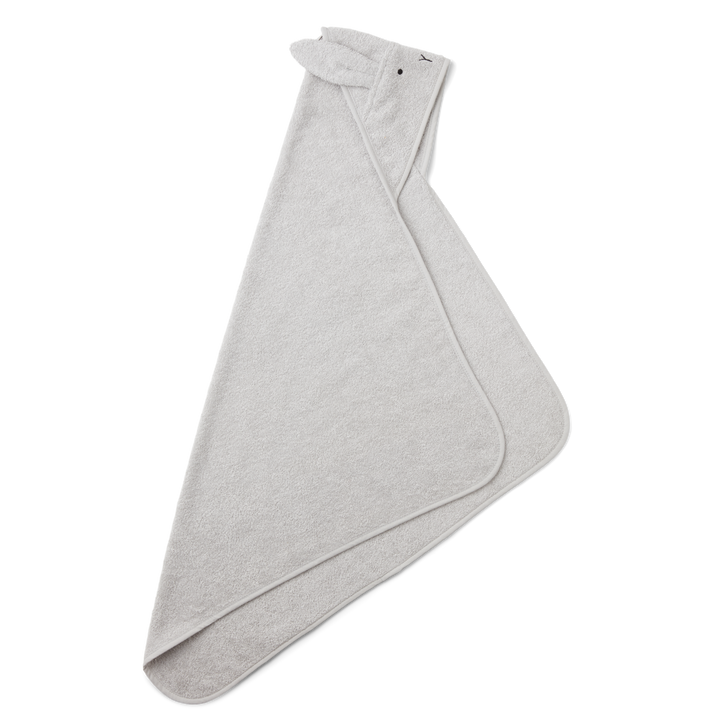 Liewood - Albert Hooded Towel - Rabbit Dumbo Grey
