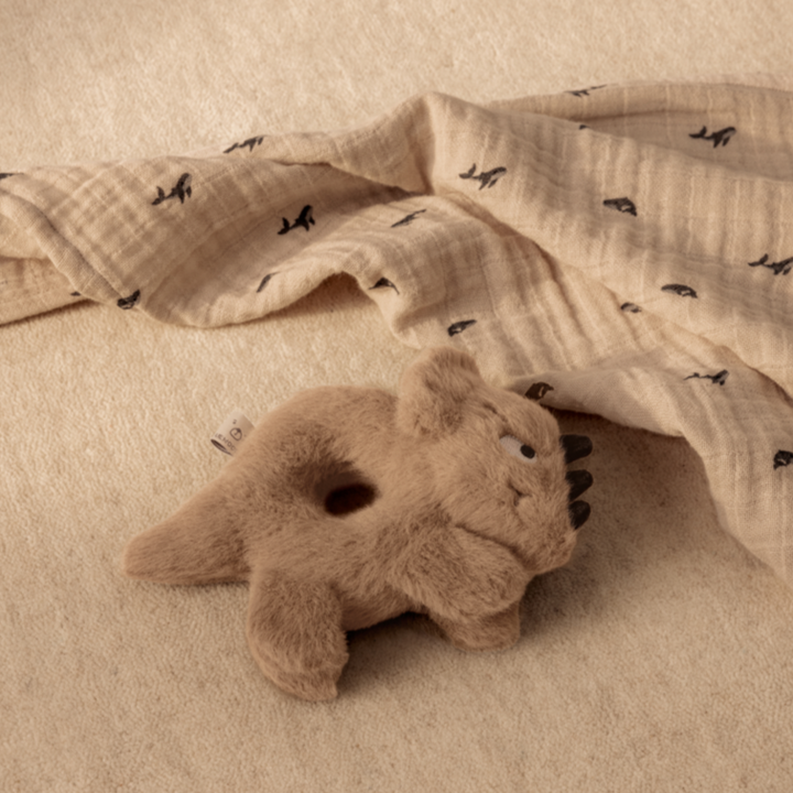 Liewood - Lewis Muslin Cloths - Mini Whale / Sandy (2 Pack)
