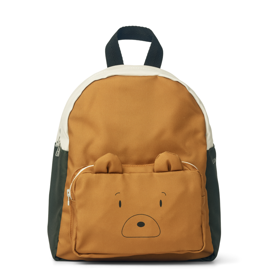 Liewood - Allan Backpack - Mr Bear Golden Caramel Multi Mix