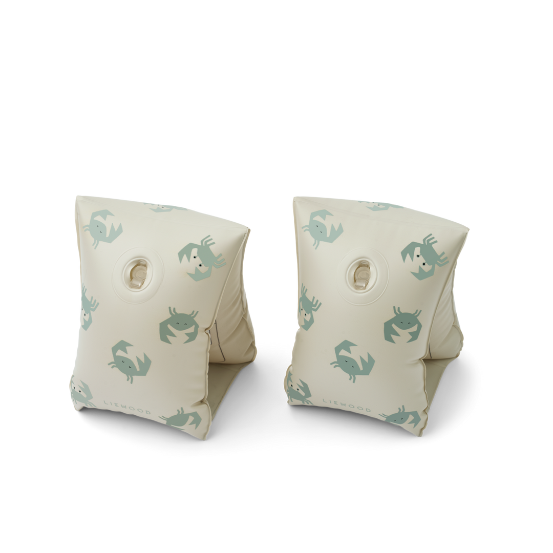 Liewood- Shirley Printed Arm Bands - Crab / Sandy - Mabel & Fox