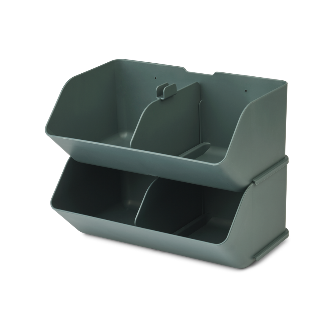 Liewood - Rosemary Desktop Organiser - Whale Blue (2 Pack) - Mabel & Fox