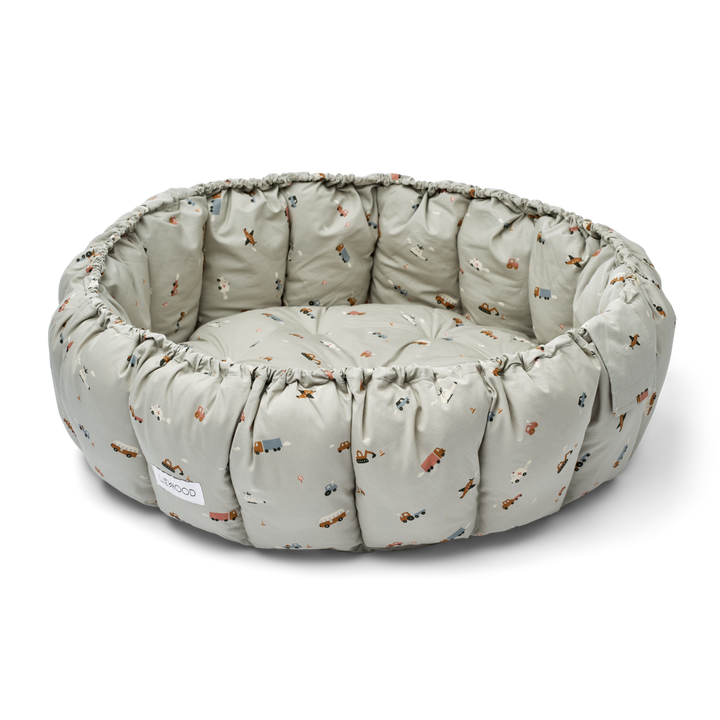 Liewood - Ola Baby Nest - Vehicles / Dove Blue