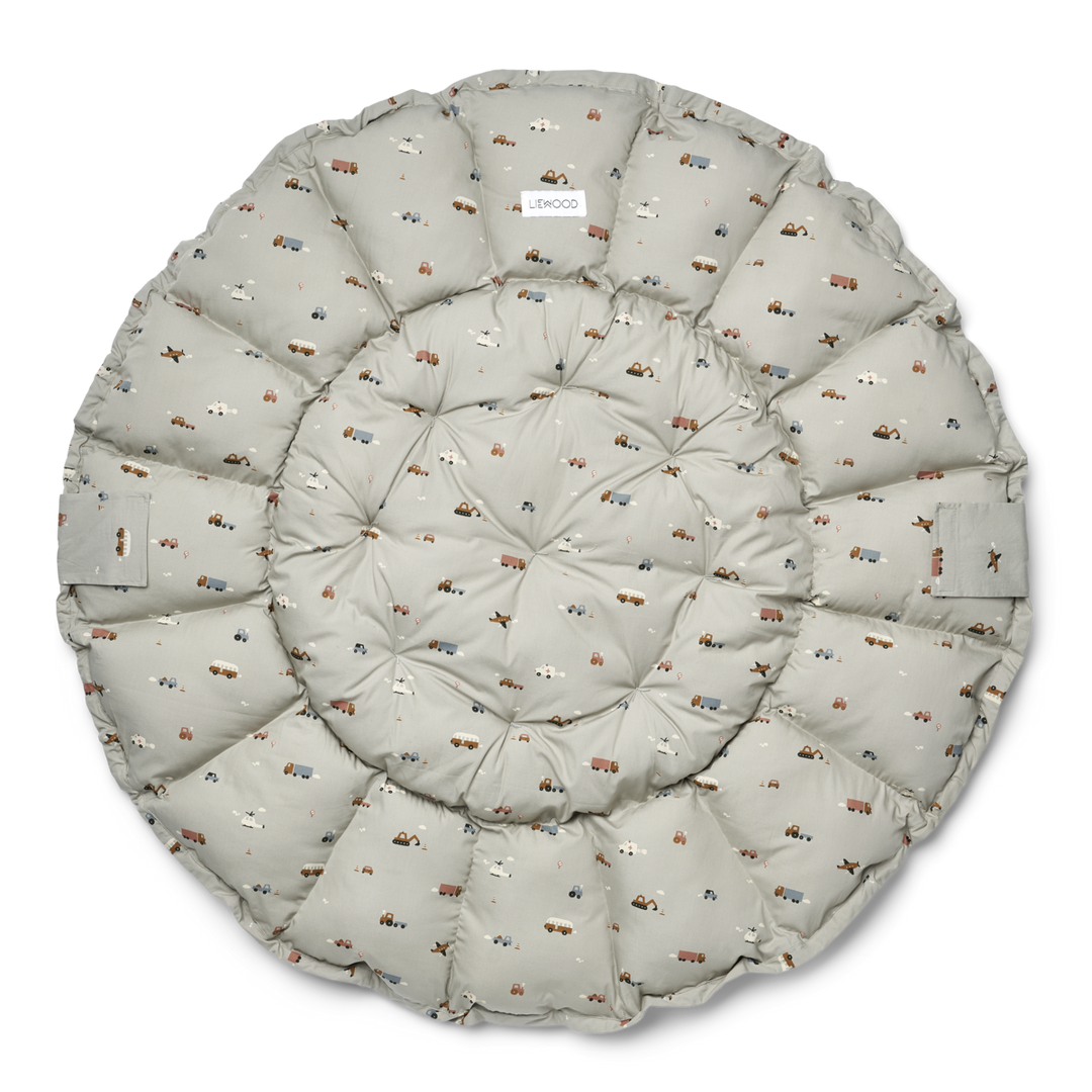 Liewood - Ola Baby Nest - Vehicles / Dove Blue