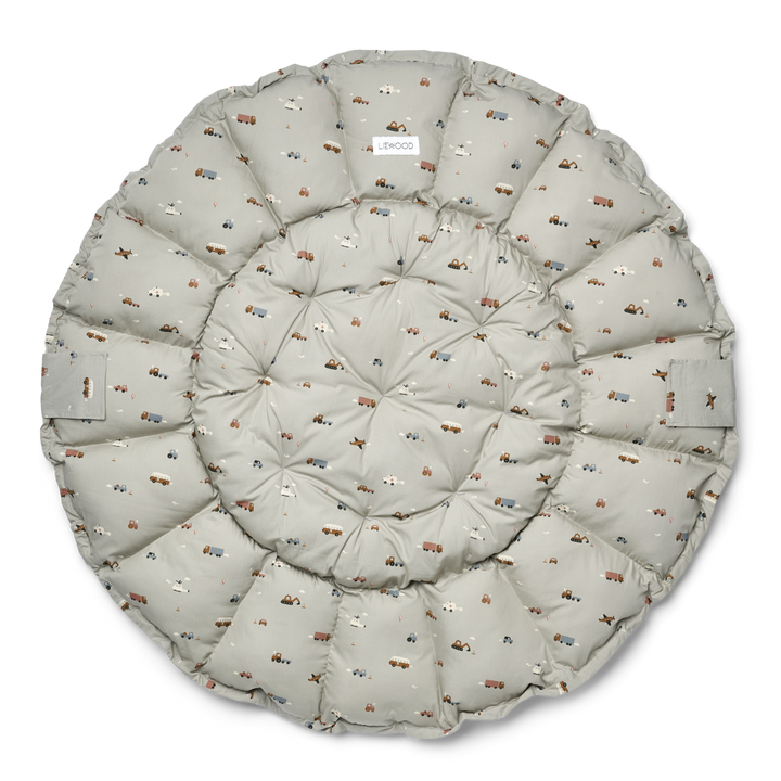 Liewood - Ola Baby Nest - Vehicles / Dove Blue