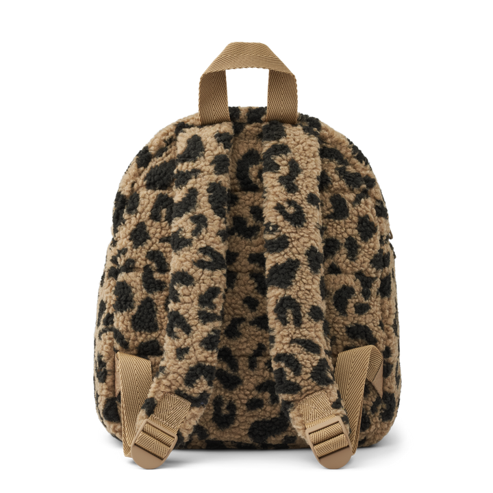 Liewood - Allan Pile Backpack with Ears - Leopard Oat / Black Panther