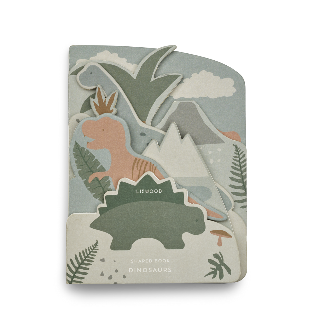 Liewood - Jade Special Shape Book - Dinosaur / Sandy