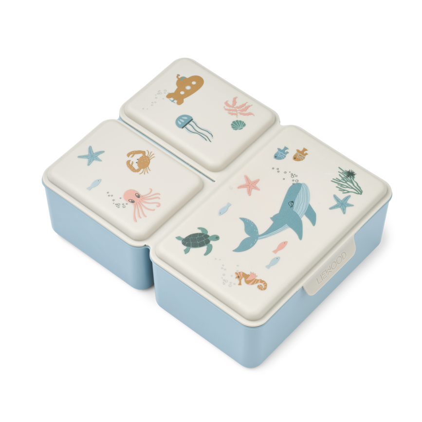 Liewood - Driss Lunchbox - Sea Creature / Sandy - Mabel & Fox