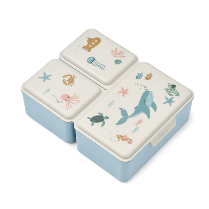Liewood - Driss Lunchbox - Sea Creature / Sandy - Mabel & Fox
