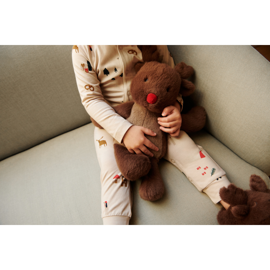 Liewood - Aviaja Reindeer Slippers - Pecan - Mabel & Fox