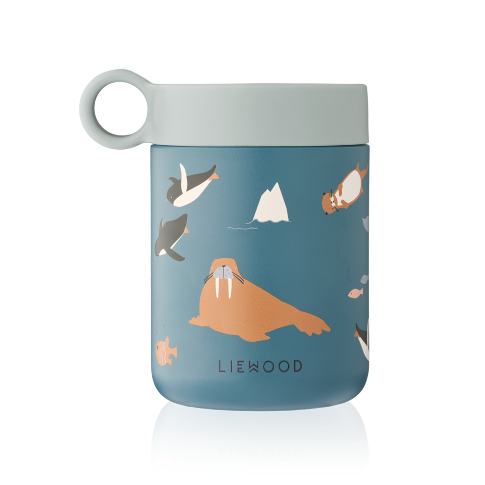 Liewood - Kiani Printed Food Jar - Arctic Sea / Ocean View