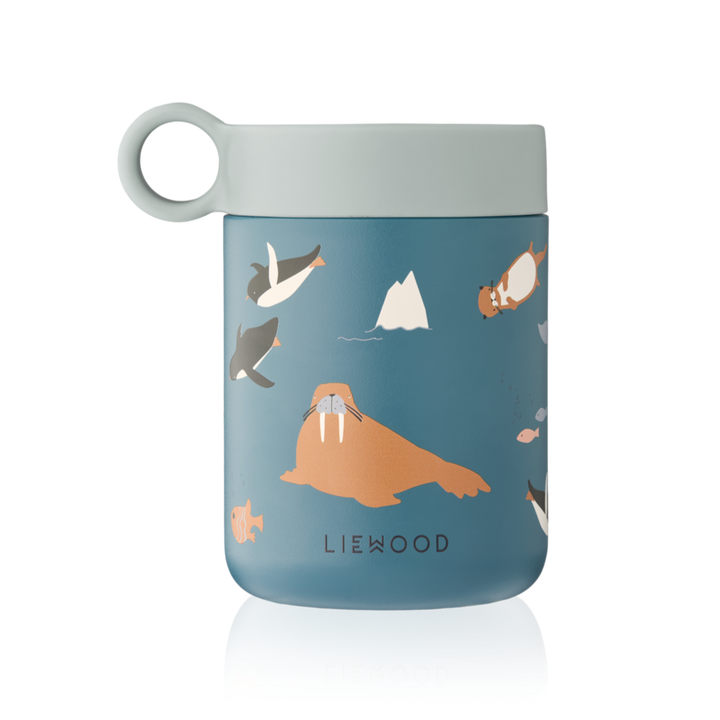 Liewood - Kiani Printed Food Jar - Arctic Sea / Ocean View