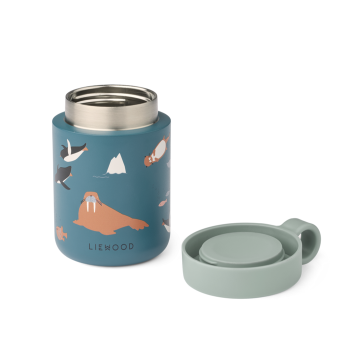 Liewood - Kiani Printed Food Jar - Arctic Sea / Ocean View