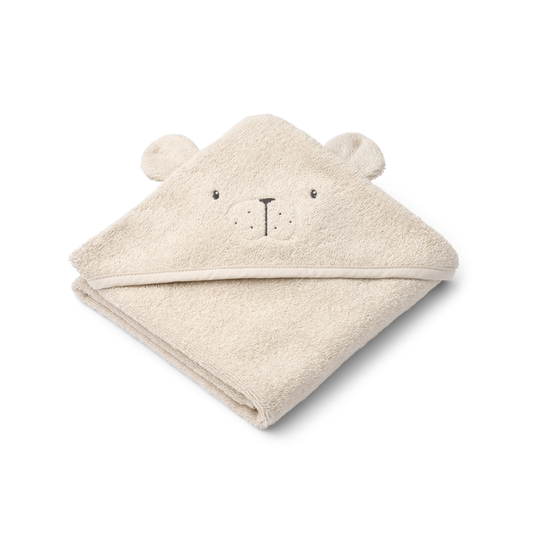 Liewood - Albert Hooded Towel - Polar Bear Sandy
