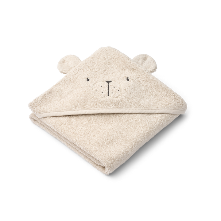 Liewood - Albert Hooded Towel - Polar Bear Sandy
