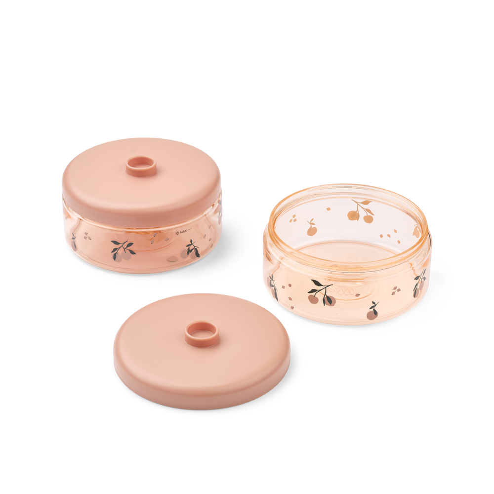 Liewood - Dominique Baby Food Tritan Boxes 500ml - Peach / Sea Shell - Mabel & Fox