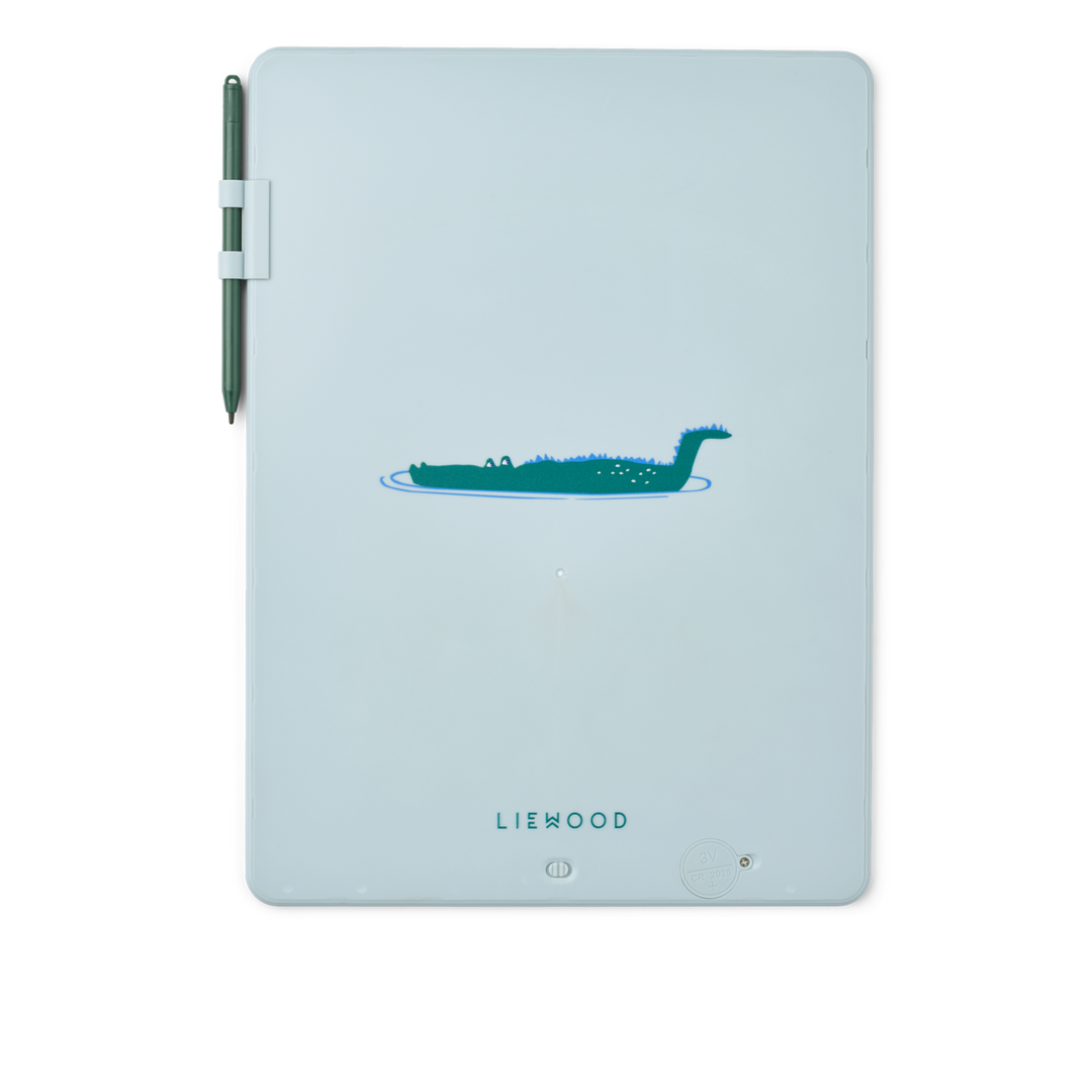 Liewood - Zora Magic LCD Drawing Board - Croco / Dove Blue