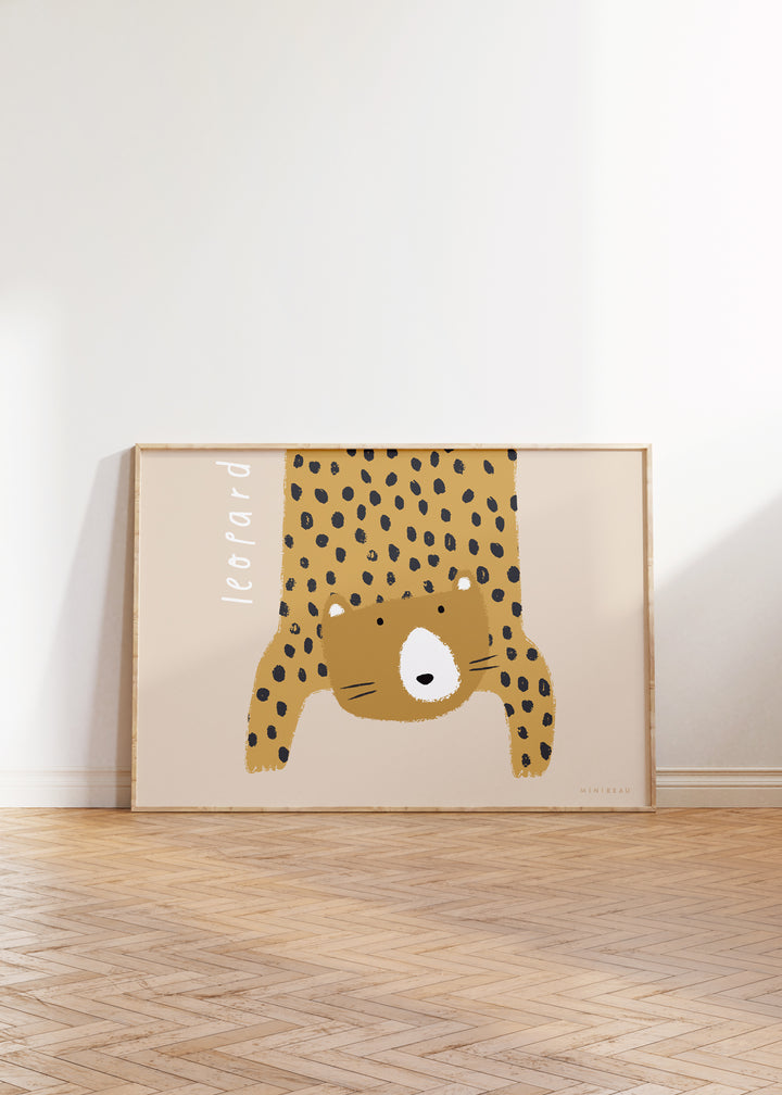 Minibeau - Art Print - Leopard - Beige