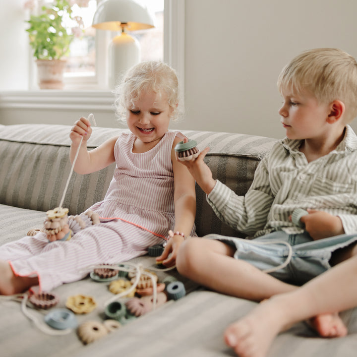 Mushie – Bead Lacing Toy Set