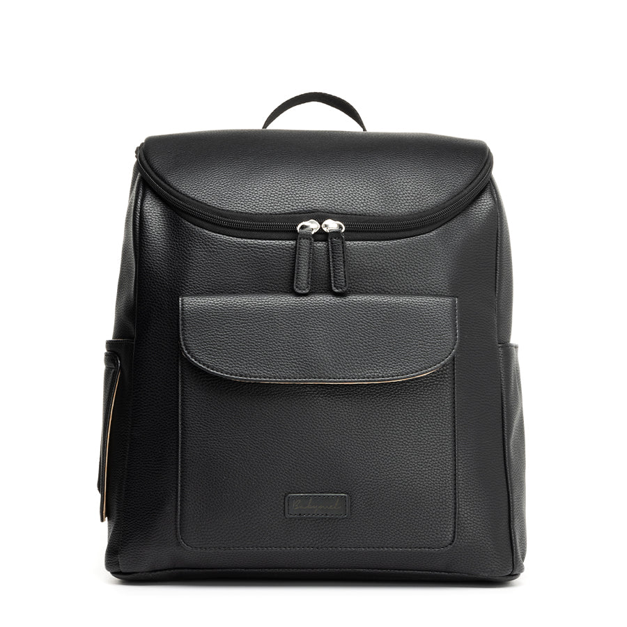 Babymel - Lennox Vegan Leather Convertible Backpack - Black