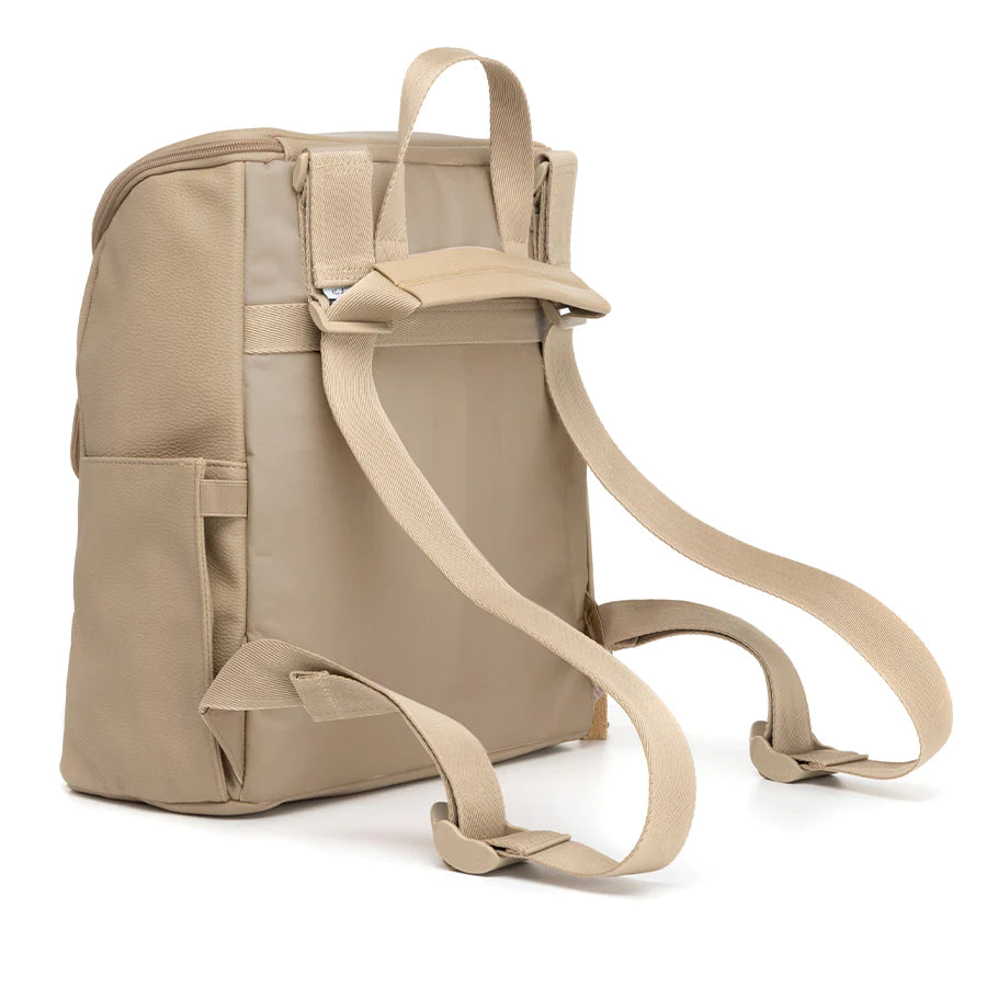 Babymel - Lennox Vegan Leather Convertible Backpack - Oat