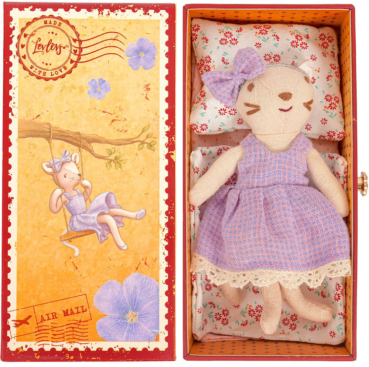 LEVLOVS - Cat in Stamp Holder Box