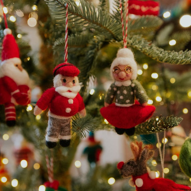 Fiona Walker - Christmas Decoration - Mr & Mrs Christmas - Mabel & Fox