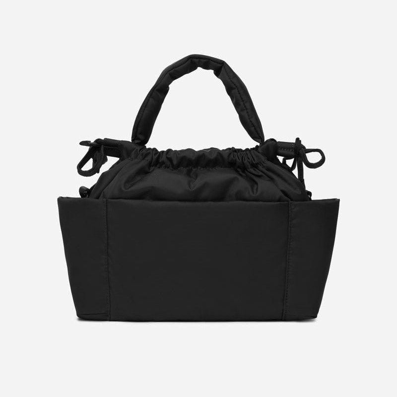 Mini Luna Drawstring Stroller Bag Black - Mabel & Fox