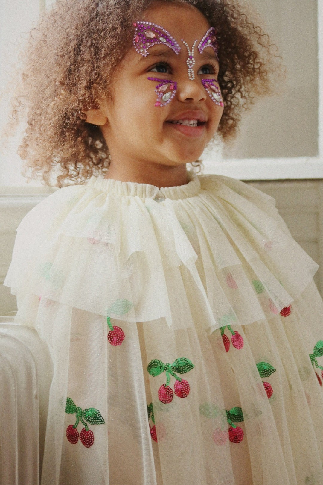 Konges Slojd - Butterfly Face Jewels - Purple Rain