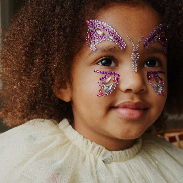 Konges Slojd - Butterfly Face Jewels - Purple Rain