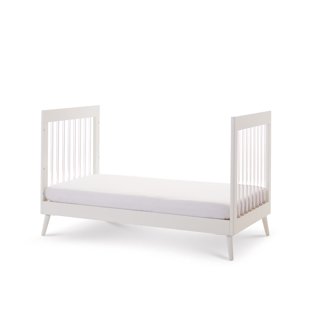 OBaby - Maya Cot Bed - White with Acrylic