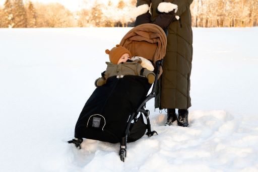 Naturally Sheepskins - Deluxe Stroller Mittens - Black