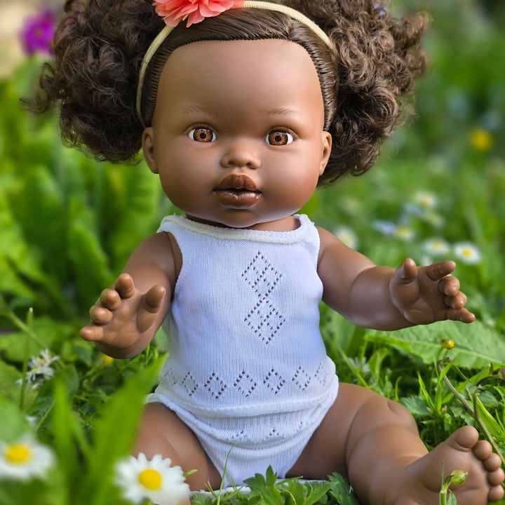 Mini Colettos - Paola Reina Doll Vest & Pants Set - White