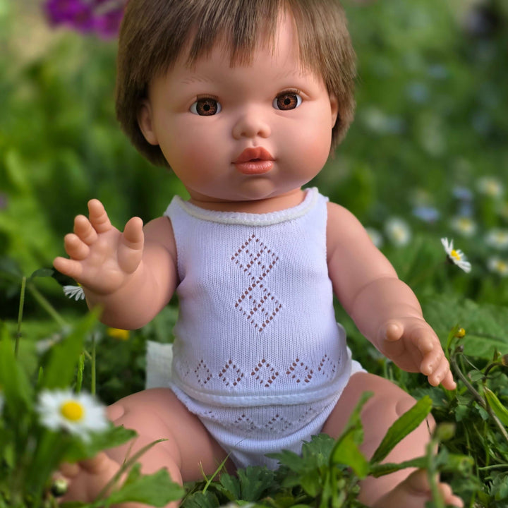 Mini Colettos - Paola Reina Doll Vest & Pants Set - White