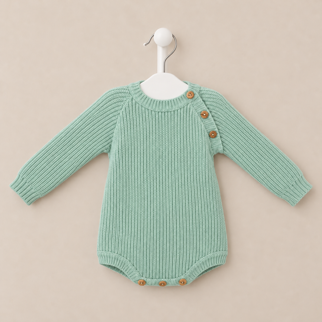 Mabel & Fox - Knitted Romper - Green
